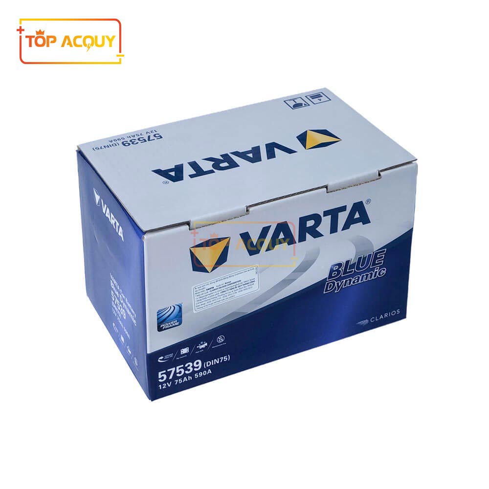 ẮC QUY VARTA 57539 DIN75(L) 12V - 75AH - Thay Bình Ắc Quy Ô Tô