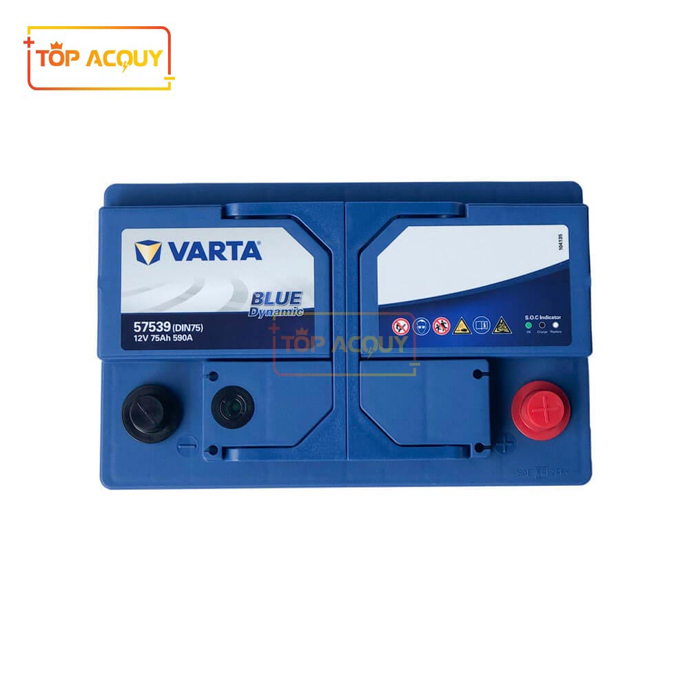 ẮC QUY VARTA 57539 DIN75(L) 12V - 75AH - Thay Bình Ắc Quy Ô Tô